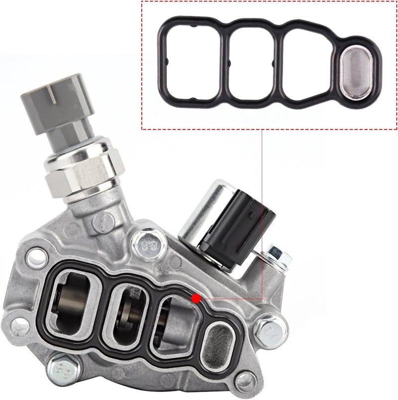 Cybal 15810-RKB-J01 15826-RDV-J01 6pcs Head Cylinder Solenoid Valve Gasket Set Fit 2005 2006 2007 2008 Honda Accord/Odyssey/Pilot 3.0L/3.5L VTEC Solenoid Filter Spool Valve 15826RDVJ01,917-268,917268 - Image 4